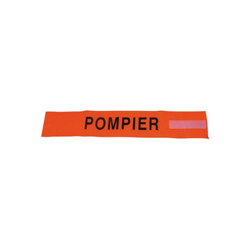 Brassard orange fluo pompiers velcro securite routiere en471 haute visibilite protection bras feu ECLATS DESTOCKAGE