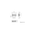 Bornier secteur a vis 3 plots bornier 3 poles au pas de 7.5mm screwl03 velleman ECLATS DESTOCKAGE