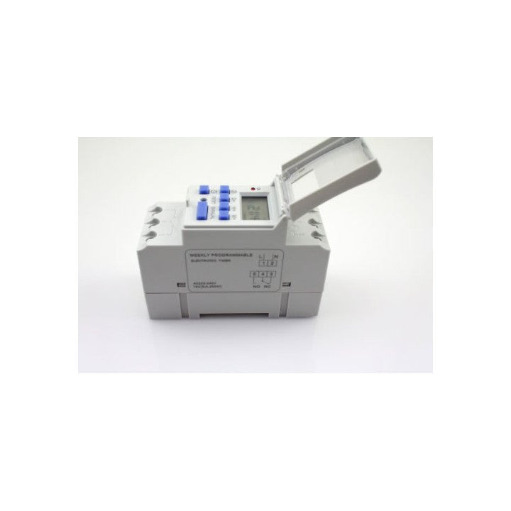 Programmateur 220v 2200w interrupteur horaire rail din thc15a horloge hebdomadaire minuterie 230v ECLATS DESTOCKAGE
