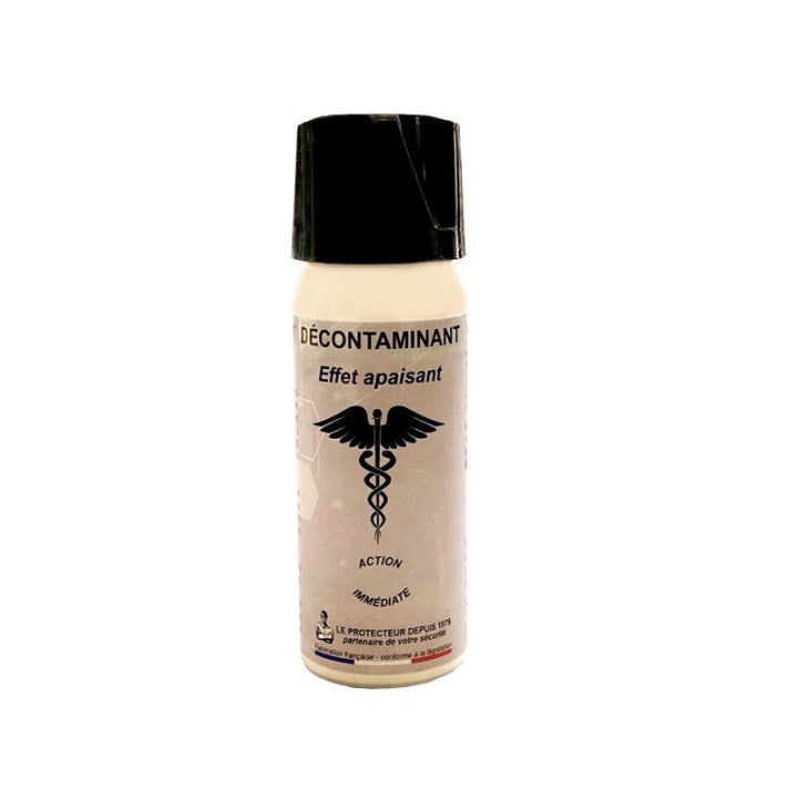 Spray decontaminant 50ml pour aerosol defense gaz cs gel agent neutraliseur securite defense ECLATS DESTOCKAGE