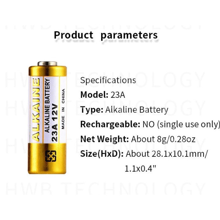 Pile electrique 12v a23 lr23 gp23 gp23a 23a 23ac e23a mn21 ms21 b12va vr22 telecommande gp23gac ECLATS DESTOCKAGE