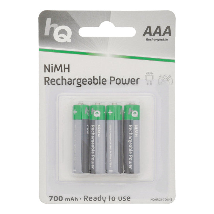 4 batteries rechargeables nimh lr3 aaa 700mah 1.2v lr03 hq nimh aaa 01 accu accumulateur 700/4b ECLATS DESTOCKAGE