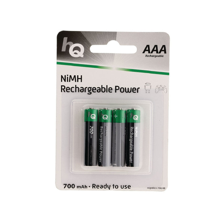 4 batteries rechargeables nimh lr3 aaa 700mah 1.2v lr03 hq nimh aaa 01 accu accumulateur 700/4b ECLATS DESTOCKAGE