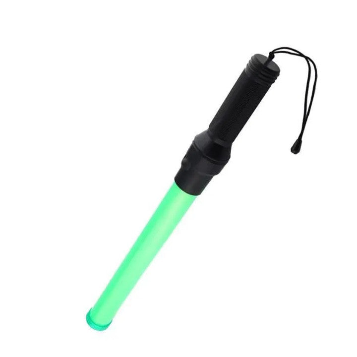Baton police signalisation vert lumineux route circulation automobile avion ECLATS DESTOCKAGE