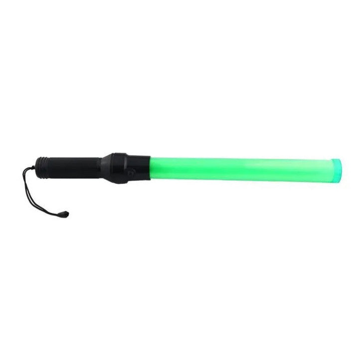 Baton police signalisation vert lumineux route circulation automobile avion ECLATS DESTOCKAGE