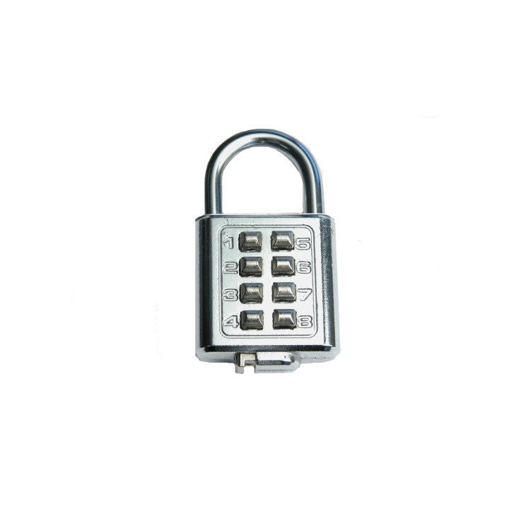 Cadenas antivols 25mm combinaison 4 chiffres code numero fermeture ouverture securisee fd 6038a ECLATS DESTOCKAGE