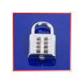 Cadenas antivols 25mm combinaison 4 chiffres code numero fermeture ouverture securisee fd 6038a ECLATS DESTOCKAGE