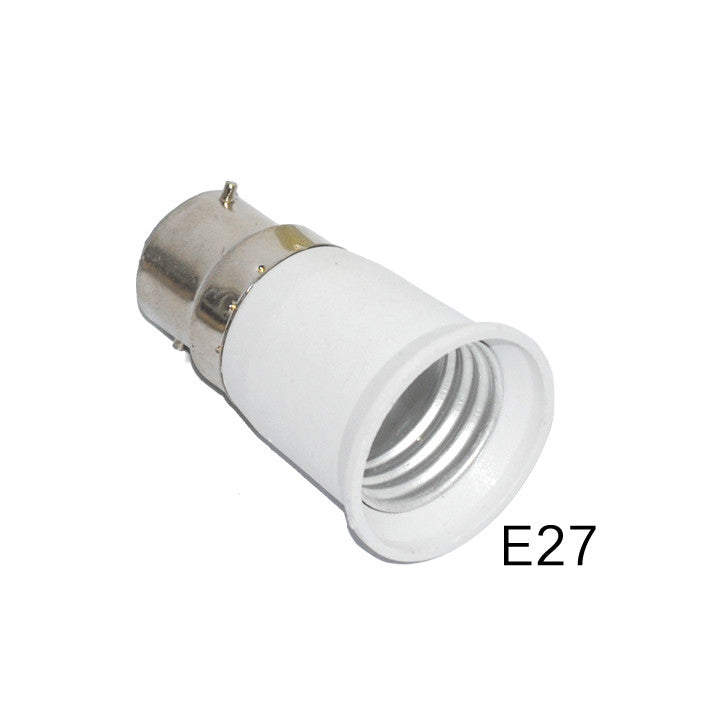 Adaptateur convertisseur b22 a e27 douille lampe ampoule led adaptation culot 12v 24v 48v 220v ECLATS DESTOCKAGE