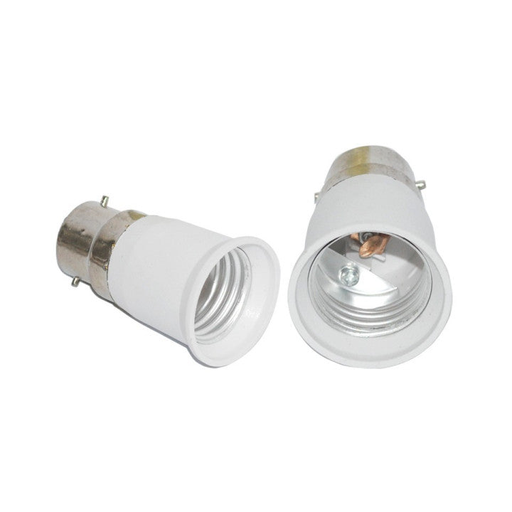 Adaptateur convertisseur b22 a e27 douille lampe ampoule led adaptation culot 12v 24v 48v 220v ECLATS DESTOCKAGE