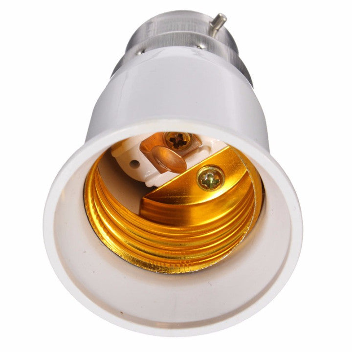 Adaptateur convertisseur b22 a e27 douille lampe ampoule led adaptation culot 12v 24v 48v 220v ECLATS DESTOCKAGE