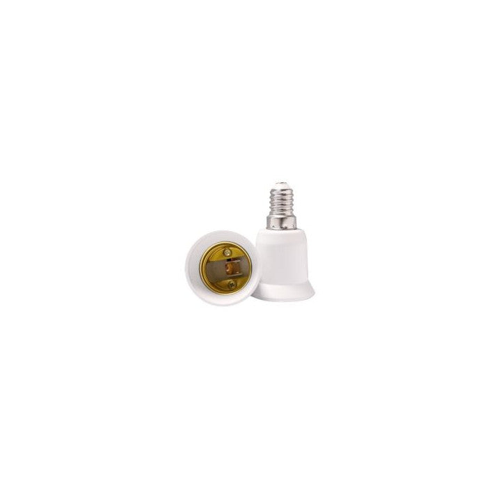 Adaptateur convertisseur e14 a e27 douille lampe ampoule led adaptation culot 12v 24v 48v 220v ECLATS DESTOCKAGE