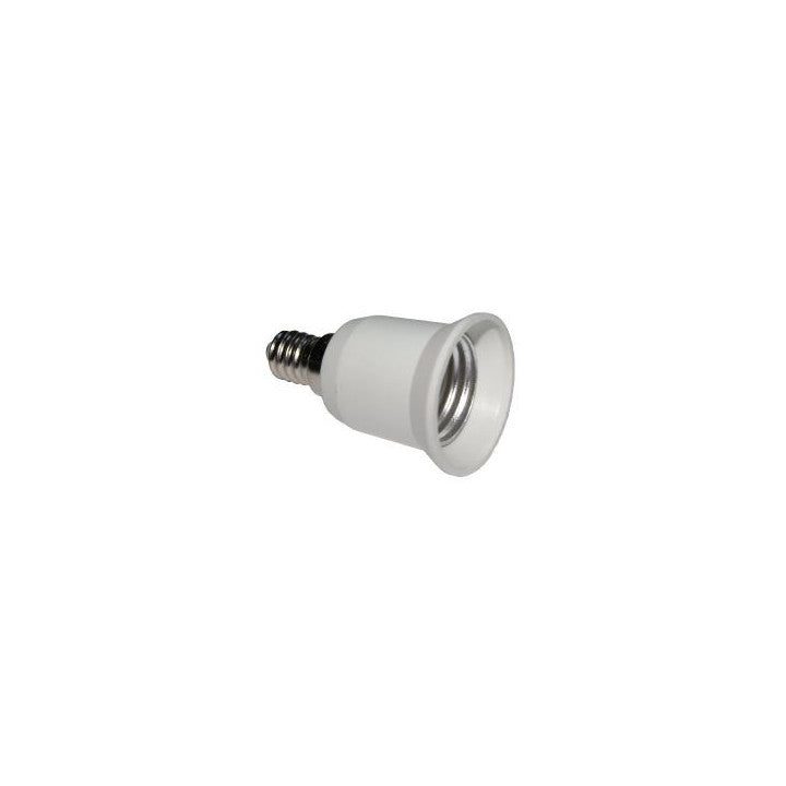 Adaptateur convertisseur e14 a e27 douille lampe ampoule led adaptation culot 12v 24v 48v 220v ECLATS DESTOCKAGE