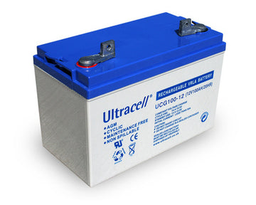 Accumulateur 12v 100ah plomb rechargeable batterie agm solaire accu etanche 100a eolienne - ECLATS DESTOCKAGE