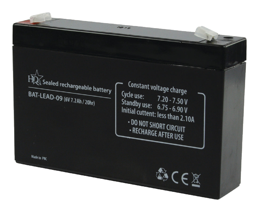 Accumulateur plomb gel etanche 6v 7ah 7.2ah 7.5ah batterie rechargeable fauteuil roulant - ECLATS DESTOCKAGE