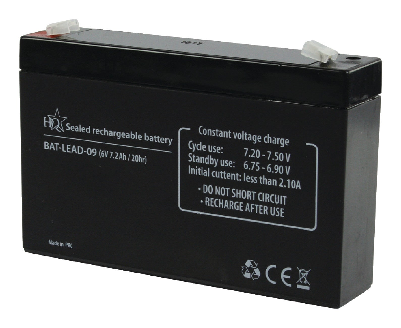 Accumulateur plomb gel etanche 6v 7ah 7.2ah 7.5ah batterie rechargeable fauteuil roulant - ECLATS DESTOCKAGE