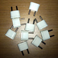 Adaptateur blanc prise electrique secteur voyage us vers fiche euro chine japon canada destockage - ECLATS DESTOCKAGE