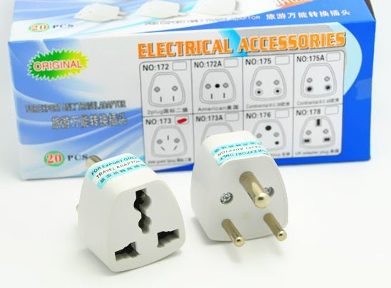 Adaptateur de prise afrique du sud avec terre bhutan botswana inde - ECLATS DESTOCKAGE