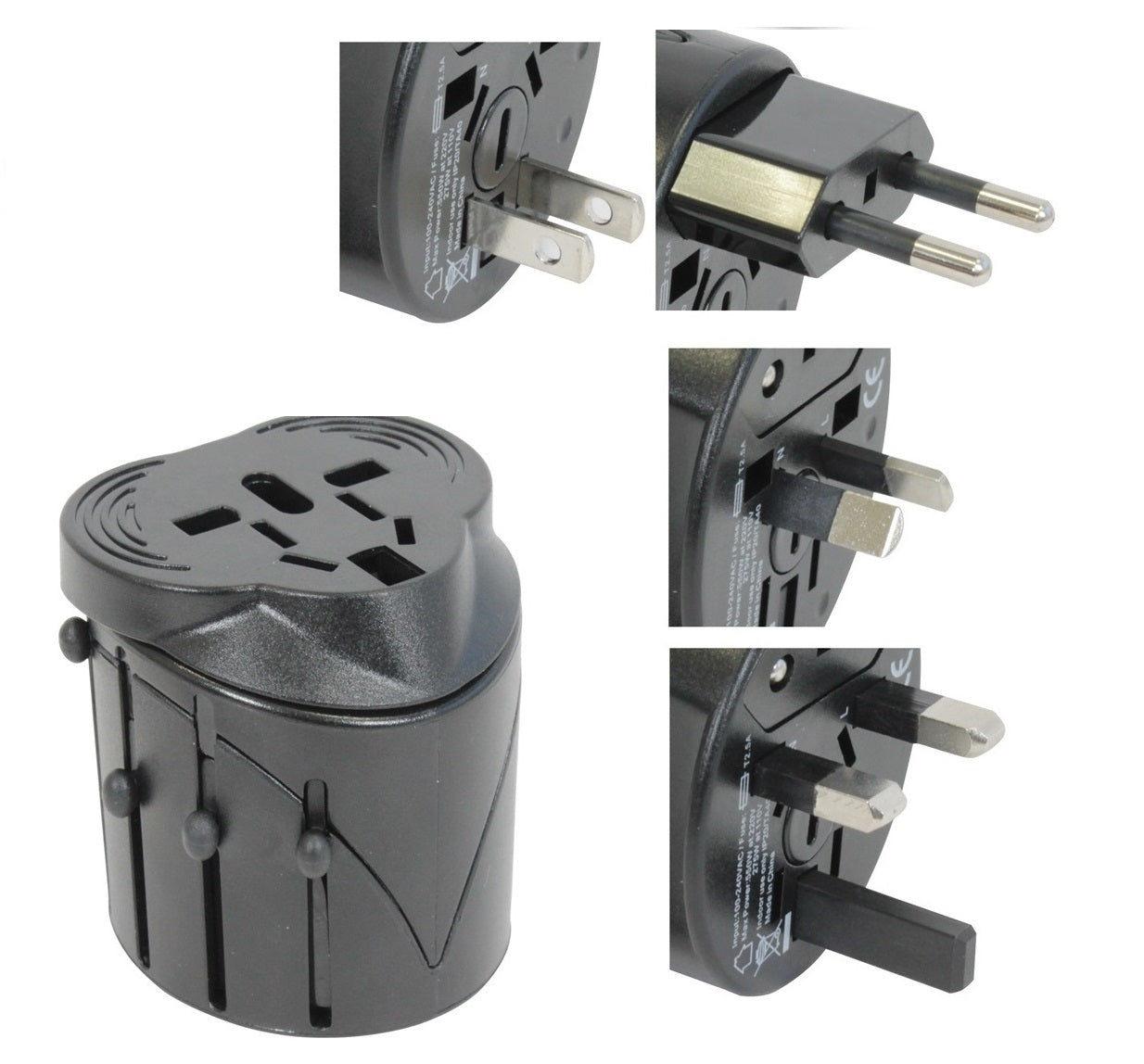 Adaptateur de voyage prise usb 150 pays universel - ECLATS DESTOCKAGE