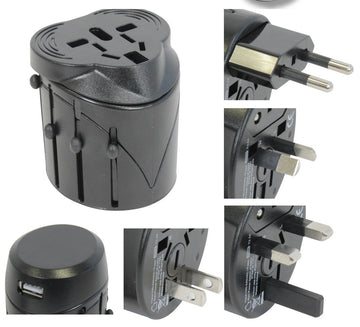 Adaptateur de voyage vacance usb universel  150 pays japon chine royaume-uni irlande europe corée - ECLATS DESTOCKAGE