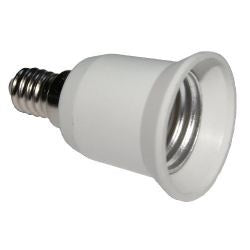 Adaptateur e14 a e27 convertisseur lampe douille ampoule led culot 12v 24v 48v 220v ECLATS DESTOCKAGE