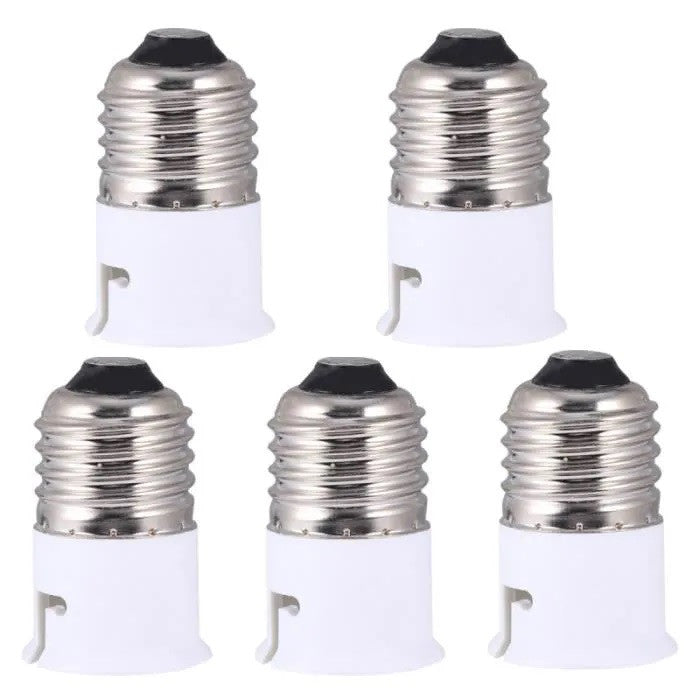 5 Adaptateur e27 a b22 convertisseur douille lampe ampoule led adaptation culot 12v 24v 48v 220v ECLATS DESTOCKAGE
