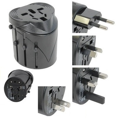 Adaptateur electrique universel prise secteur voyage 150 pays europe hq-travel11 usa uk japon suisse - ECLATS DESTOCKAGE
