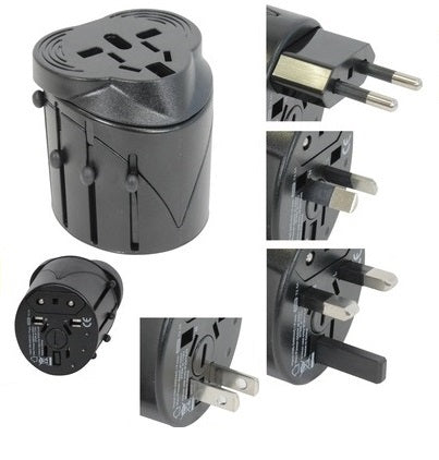 Adaptateur electrique universel prise secteur voyage europe usa uk japon suisse 150 pays - ECLATS DESTOCKAGE