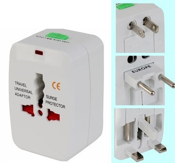 Adaptateur electrique voyage universel prise secteur 150 pays italie espagne europe usa uk australie - ECLATS DESTOCKAGE