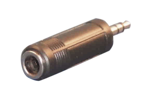 Adaptateur fiche jack mâle ø3.5 vers jack femelle ø6.35 ac 004 adapter plug coha36 - ECLATS DESTOCKAGE