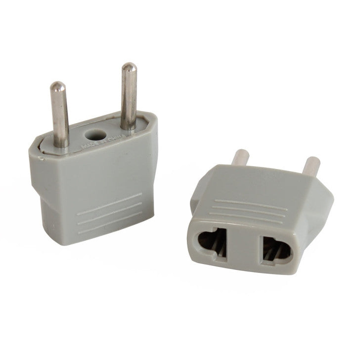 Adaptateur gris voyage prise electrique secteur us vers fiche euro chine japon canada con - ECLATS DESTOCKAGE