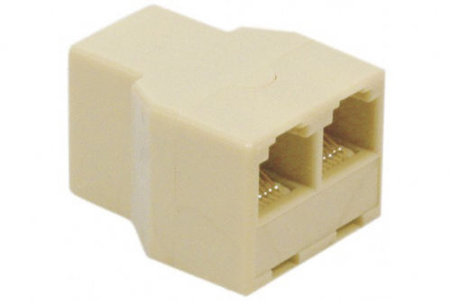 Adaptateur rj12 en t femelle 6p6c dedoubleur telephonique femelle femelle. ECLATS DESTOCKAGE