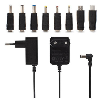 Adaptateur secteur 220v 15v alimentation 2a 30w 2.1x5.5mm + 8 raccords 1a 1.2a 1.3a 1.5a 1.6a 1.7a ECLATS DESTOCKAGE