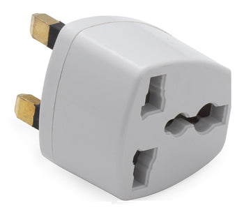 Adaptateur secteur prise europeenne vers fiche anglaise voyage gb uk electrique grande bretagne - ECLATS DESTOCKAGE