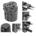 Adaptateur secteur universel prise 150 pays avec usb voyage europe suisse italie uk chine australie - ECLATS DESTOCKAGE