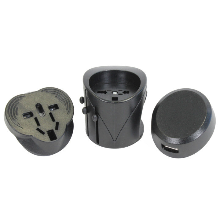 Adaptateur secteur universel prise 150 pays avec usb voyage europe suisse italie uk chine australie - ECLATS DESTOCKAGE