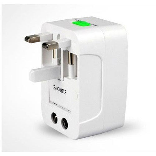 Adaptateur universel prise secteur 2 prises usb italie espagne europe usa uk australie - ECLATS DESTOCKAGE