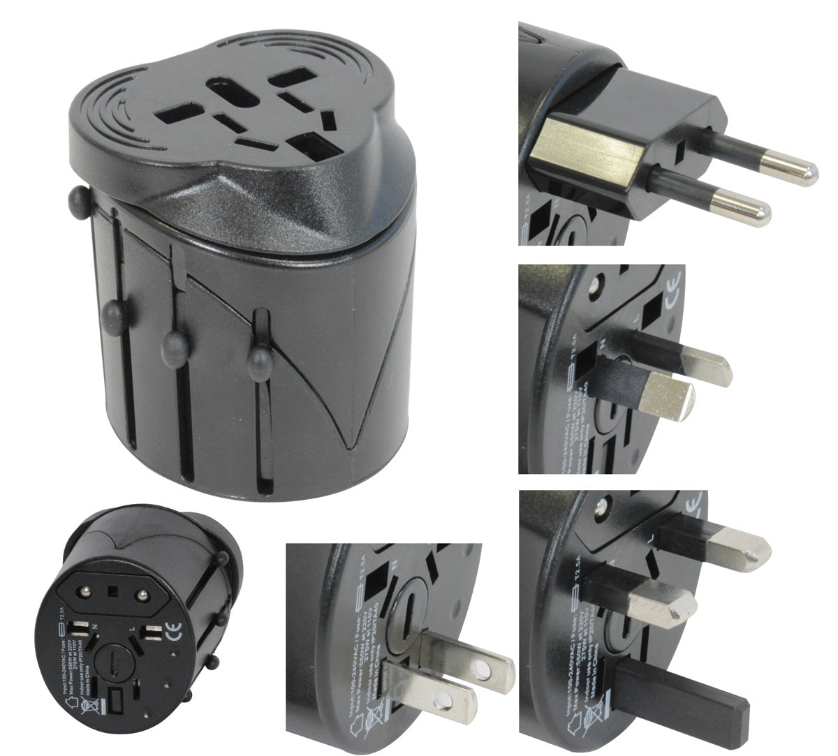 100 Adaptateur universel secteur prise electrique voyage 150 pays europe hq-travel11 usa uk japon suisse ECLATS DESTOCKAGE