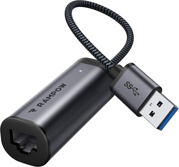 Adaptateur USB Ethernet Gigabit USB 3.0 vers RJ45 à 1000 Mbps Compatible avec Switch, pour ordinateur portable ECLATS DESTOCKAGE