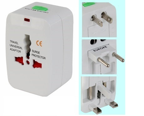 Adaptateur voyage universel prise secteur electrique 150 pays italie espagne europe usa uk australie - ECLATS DESTOCKAGE