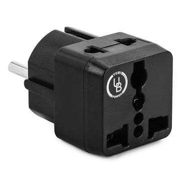 Adaptateur voyage universel Type E/F Albanie autriche France allemagne espagne suede turquie europe - ECLATS DESTOCKAGE