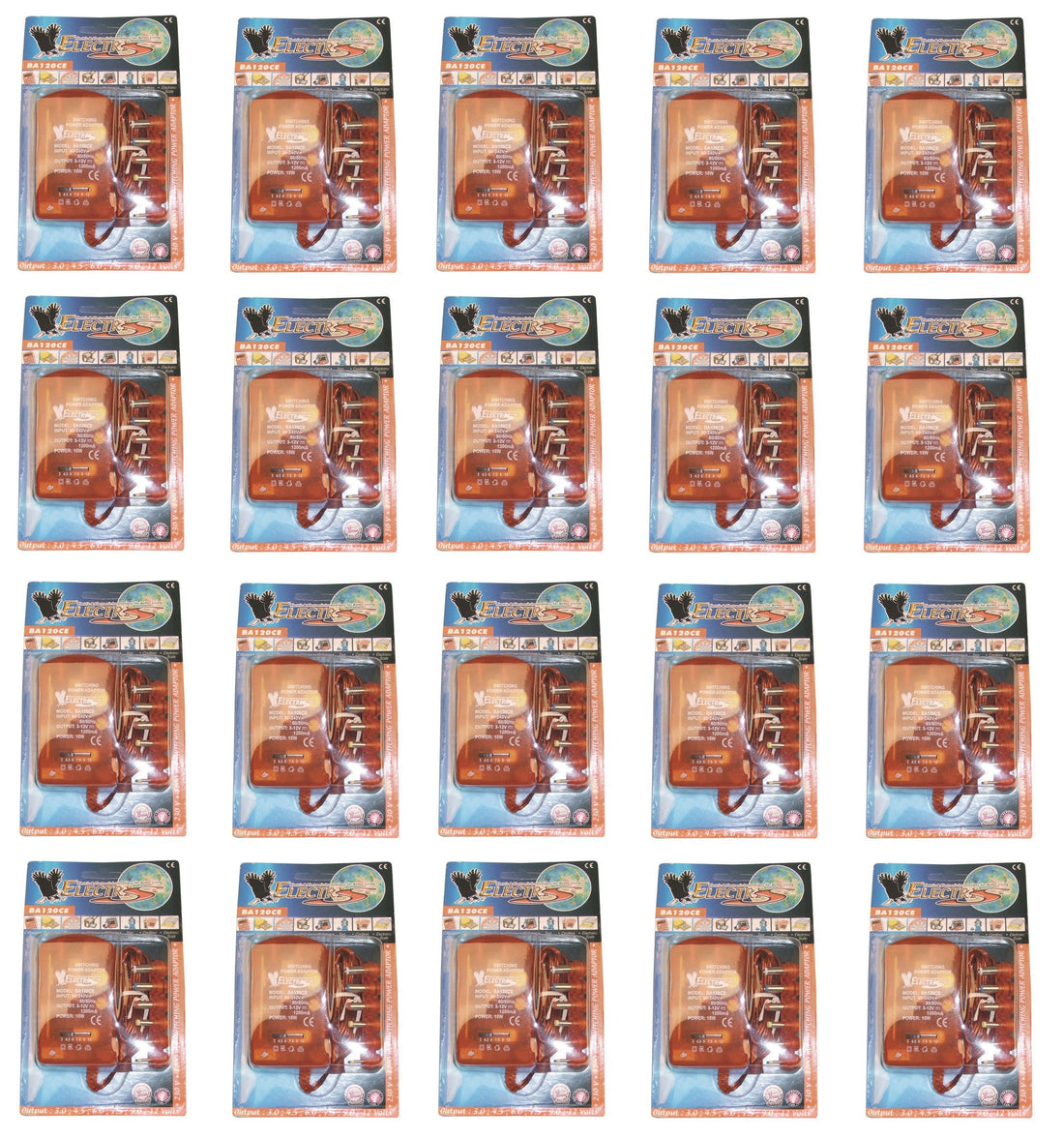 20 Alimentations 110v 220v 1.2a 3v 4v 4.5v 5v 6v 7v 7.5v 8v 9v 9.5v 10v 11v 12v freebox 230v 240v ECLATS DESTOCKAGE