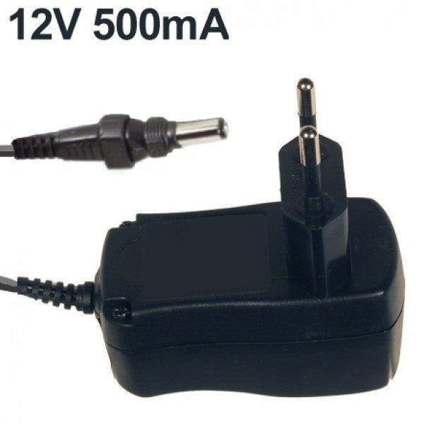 Alimentation 110v 220v 12v 0.5a alim 12vdc 500ma 6w psse1205 fiche 2.1 x 5.5mm ECLATS DESTOCKAGE