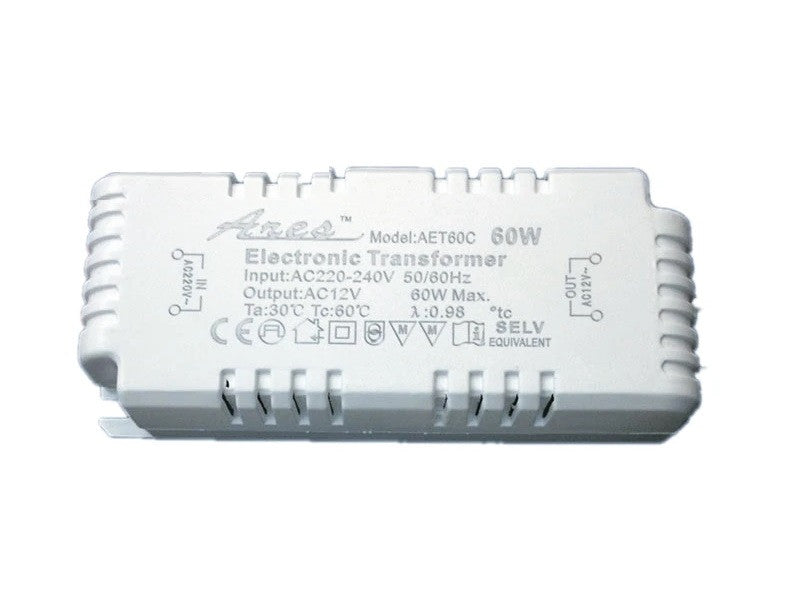 Alimentation électrique intensité variable 60va AC 220V 12Vac lampe halogène cristal quartz G4 G5.3 ECLATS DESTOCKAGE