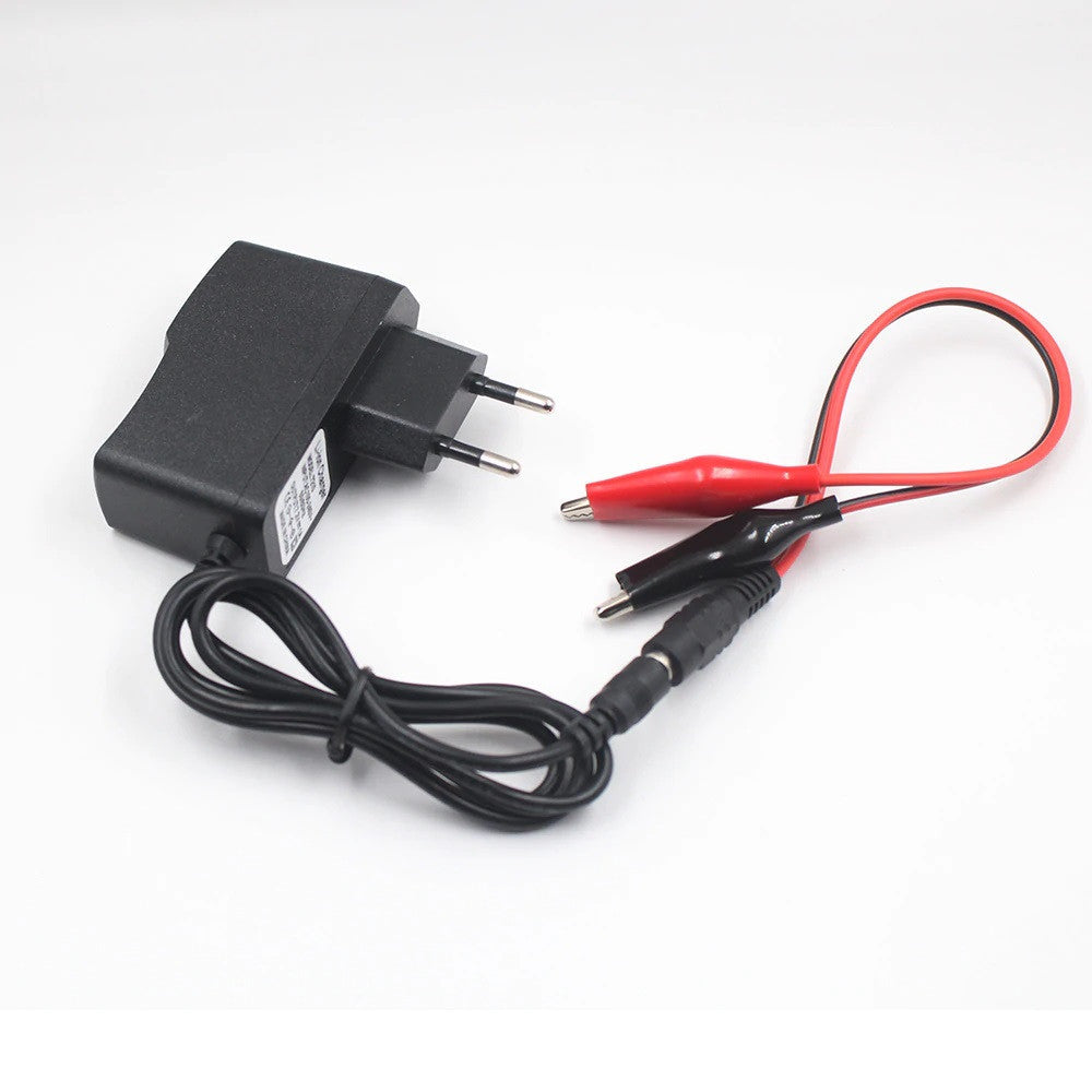 chargeur ac dc 110v 220v vers 9v 1a compatible 0.3a 0.5a 0.7a 0.8a 0.9a 5.5x 2.1mm crocodile ECLATS DESTOCKAGE