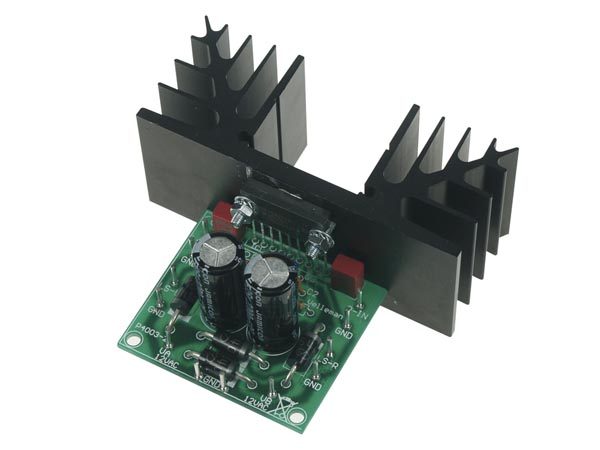 Amplificateur stereo 2 x 30w 4 ohm alin 2 x 12vca kit non monte k4003 velleman ECLATS DESTOCKAGE