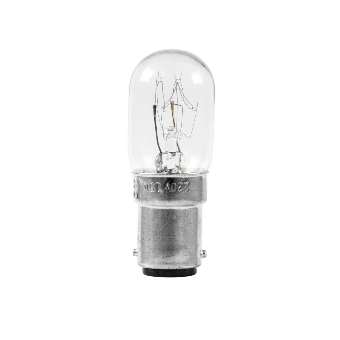 Ampoule ba15d 15W 220v Blanc Culot à baïonnette T20 230V 1000h lampe studio machine a coudre ECLATS DESTOCKAGE