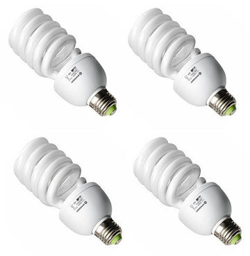 4 Ampoule e27 220v 45w basse consommation spirale neon el042 éclairage continu dans le studio photo ECLATS DESTOCKAGE
