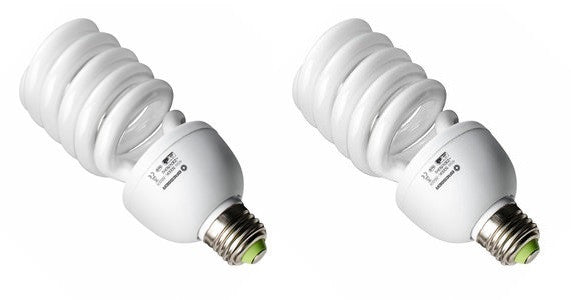 2 Ampoule e27 220v 45w basse consommation spirale neon el042 éclairage continu dans le studio photo ECLATS DESTOCKAGE