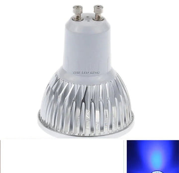 Ampoule gu10 9w bleu 110v 220v projecteur lampe led cob Super Brillante Spot Lumineux ECLATS DESTOCKAGE