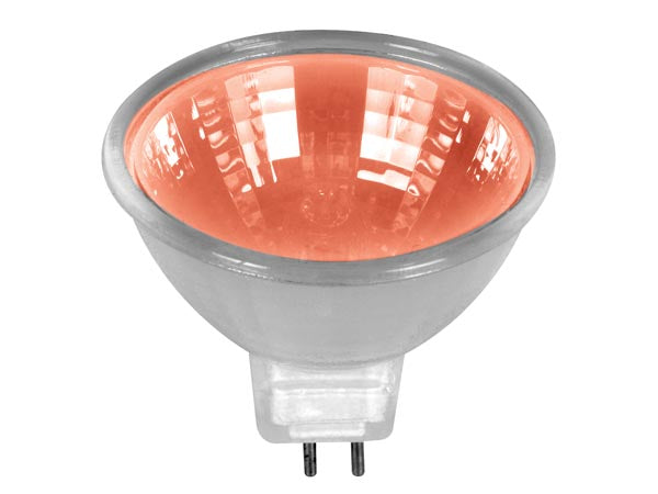 Ampoule halogene 50w 12v mr16 rouge gu5.3 eclairage dichroïque basse tension ECLATS DESTOCKAGE